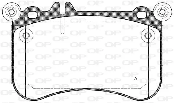 Handler.Part Brake pad set, disc brake OPEN PARTS BPA146500 1