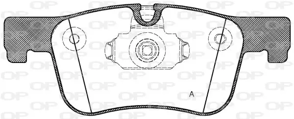 Handler.Part Brake pad set, disc brake OPEN PARTS BPA147800 1