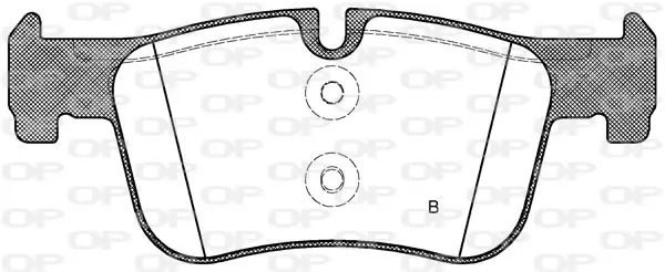 Handler.Part Brake pad set, disc brake OPEN PARTS BPA147800 2