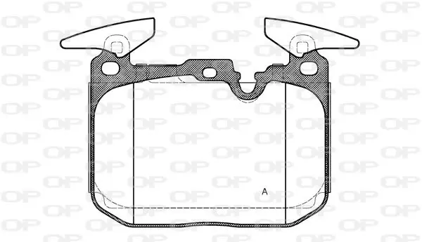 Handler.Part Brake pad set, disc brake OPEN PARTS BPA149100 1