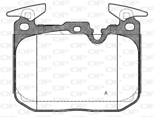 Handler.Part Brake pad set, disc brake OPEN PARTS BPA149110 1