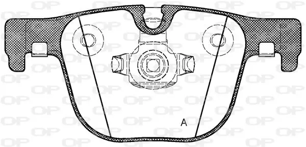 Handler.Part Brake pad set, disc brake OPEN PARTS BPA149300 1