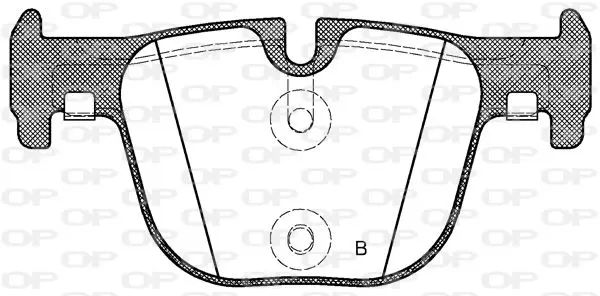 Handler.Part Brake pad set, disc brake OPEN PARTS BPA149300 2