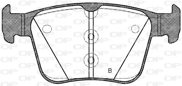 Handler.Part Brake pad set, disc brake OPEN PARTS BPA151610 2