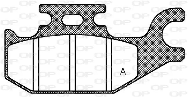 Handler.Part Brake pad set, disc brake OPEN PARTS BPA151900 1