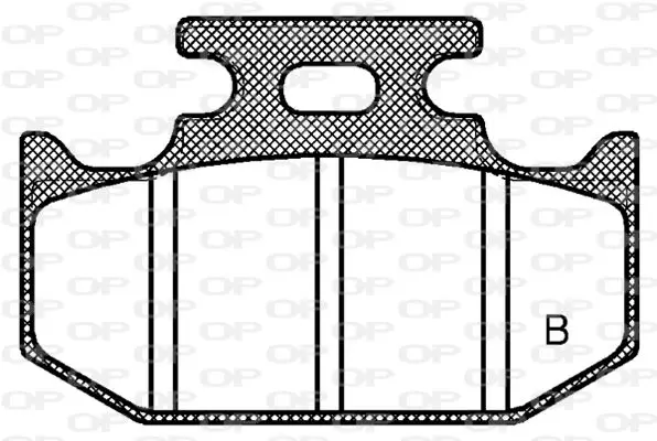 Handler.Part Brake pad set, disc brake OPEN PARTS BPA151900 2