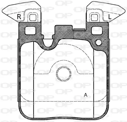 Handler.Part Brake pad set, disc brake OPEN PARTS BPA153900 1