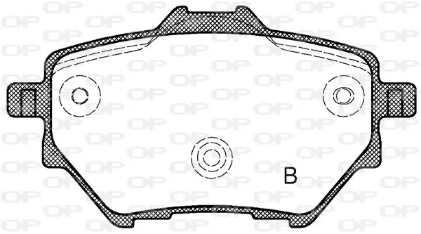 Handler.Part Brake pad set, disc brake OPEN PARTS BPA156200 2