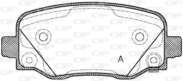 Handler.Part Brake pad set, disc brake OPEN PARTS BPA157802 1