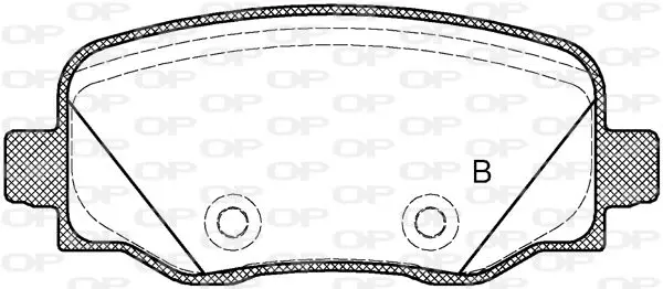 Handler.Part Brake pad set, disc brake OPEN PARTS BPA157802 2