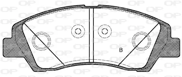 Handler.Part Brake pad set, disc brake OPEN PARTS BPA158302 2