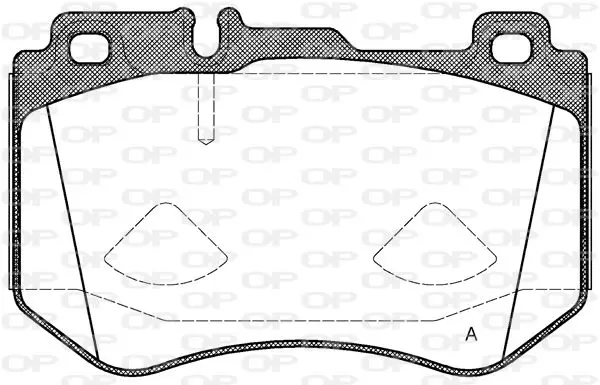 Handler.Part Brake pad set, disc brake OPEN PARTS BPA159100 1