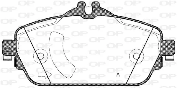 Handler.Part Brake pad set, disc brake OPEN PARTS BPA159208 1