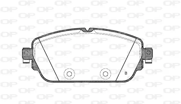 Handler.Part Brake pad set, disc brake OPEN PARTS BPA159208 2