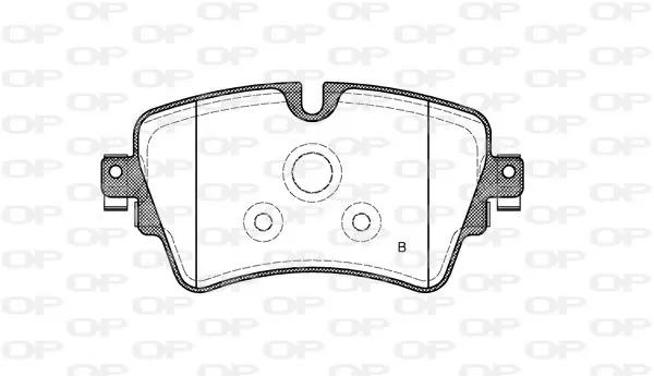 Handler.Part Brake pad set, disc brake OPEN PARTS BPA159908 2