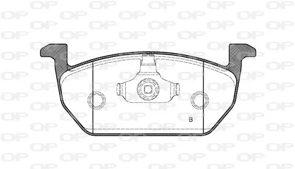 Handler.Part Brake pad set, disc brake OPEN PARTS BPA160101 2