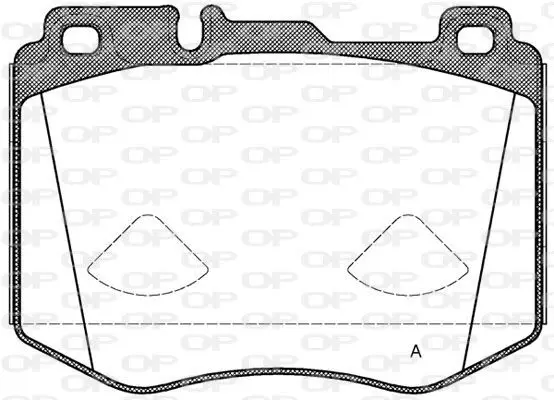 Handler.Part Brake pad set, disc brake OPEN PARTS BPA160400 1