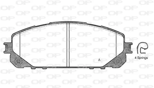 Handler.Part Brake pad set, disc brake OPEN PARTS BPA161300 1