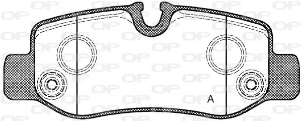 Handler.Part Brake pad set, disc brake OPEN PARTS BPA162400 1