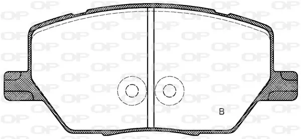 Handler.Part Brake pad set, disc brake OPEN PARTS BPA164002 2