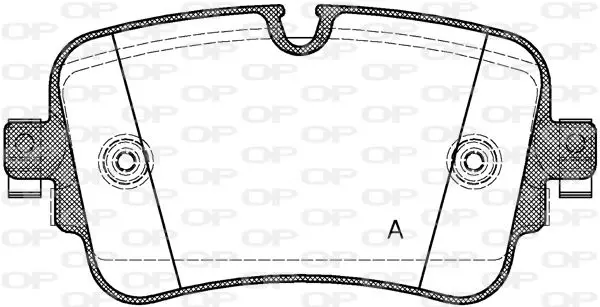 Handler.Part Brake pad set, disc brake OPEN PARTS BPA166808 1