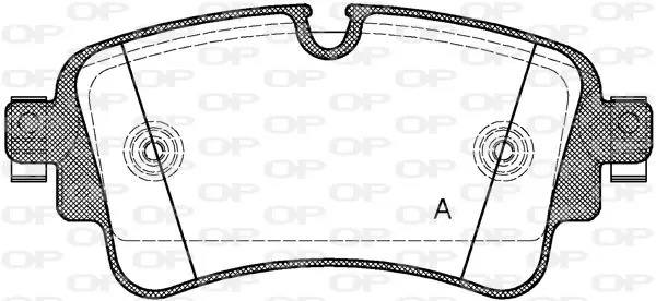 Handler.Part Brake pad set, disc brake OPEN PARTS BPA166908 1