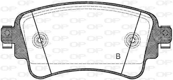 Handler.Part Brake pad set, disc brake OPEN PARTS BPA166908 2