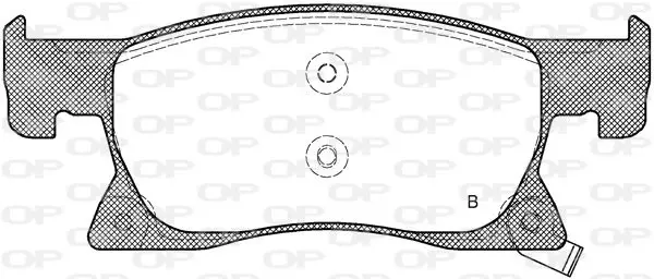 Handler.Part Brake pad set, disc brake OPEN PARTS BPA168102 2