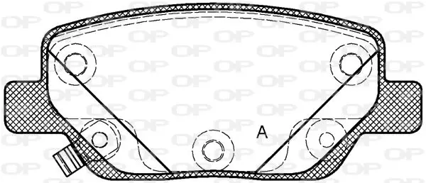 Handler.Part Brake pad set, disc brake OPEN PARTS BPA170002 1