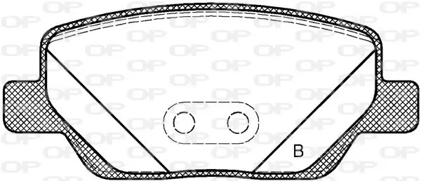 Handler.Part Brake pad set, disc brake OPEN PARTS BPA170002 2