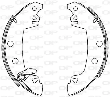 Handler.Part Brake shoe set OPEN PARTS BSA200300 1