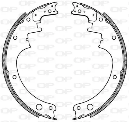 Handler.Part Brake shoe set OPEN PARTS BSA207200 1