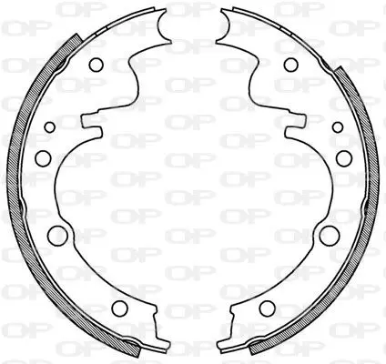 Handler.Part Brake shoe set OPEN PARTS BSA204500 1