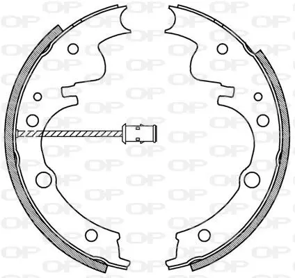 Handler.Part Brake shoe set OPEN PARTS BSA204600 1