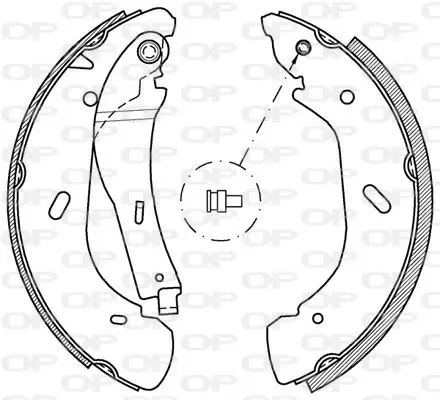 Handler.Part Brake shoe set OPEN PARTS BSA204800 1