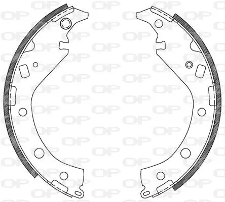 Handler.Part Brake shoe set OPEN PARTS BSA211600 1