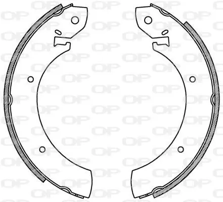 Handler.Part Brake shoe set OPEN PARTS BSA213000 1