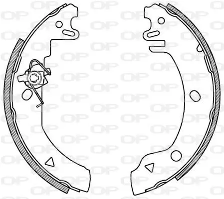 Handler.Part Brake shoe set OPEN PARTS BSA210300 1