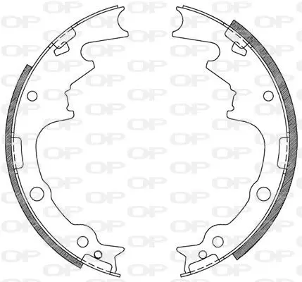 Handler.Part Brake shoe set OPEN PARTS BSA210500 1