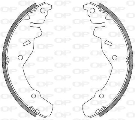 Handler.Part Brake shoe set OPEN PARTS BSA210600 1