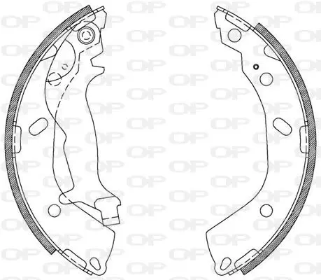 Handler.Part Brake shoe set OPEN PARTS BSA210800 1