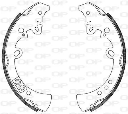 Handler.Part Brake shoe set OPEN PARTS BSA212200 1