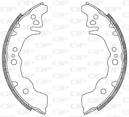 Handler.Part Brake shoe set OPEN PARTS BSA212700 1