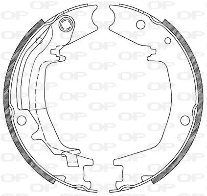 Handler.Part Brake shoe set OPEN PARTS BSA212800 1