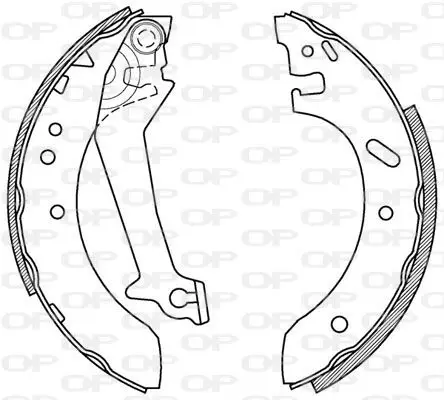 Handler.Part Brake shoe set OPEN PARTS BSA217900 1