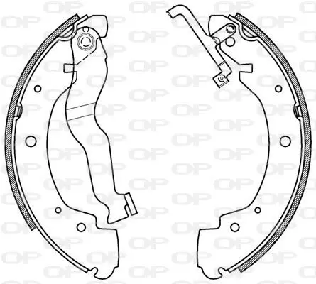 Handler.Part Brake shoe set OPEN PARTS BSA215300 1