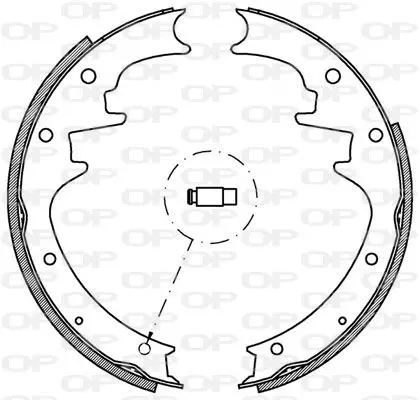 Handler.Part Brake shoe set OPEN PARTS BSA216300 1