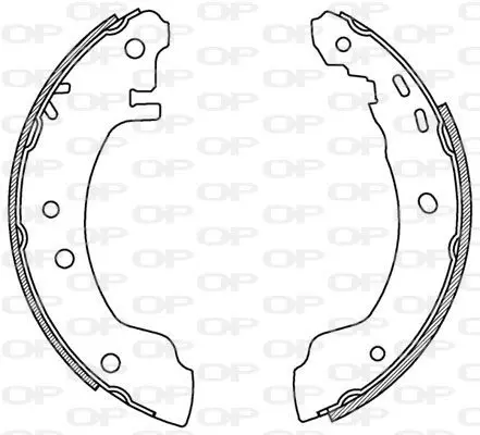 Handler.Part Brake shoe set OPEN PARTS BSA216800 1