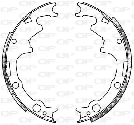 Handler.Part Brake shoe set OPEN PARTS BSA216900 1