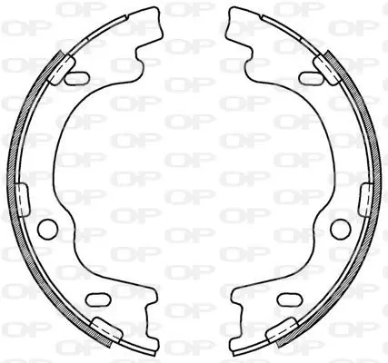 Handler.Part Brake shoe set OPEN PARTS BSA218400 1